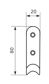 Крючок-вешалка 1-рожковый хром (Балаково) DOMART; УТ-00000065